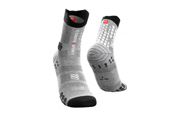 Skarpety COMPRESSPORT PRO RACING SOCKS V3.0 TRAIL GREY MELANGE szare 