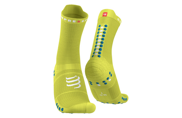 Skarpety COMPRESSPORT PRO RACING SOCKS V4.0 TRAIL fluo żółte