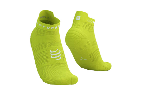 Skarpety Compressport Pro Racing Socks V4.0 Run Low żółte