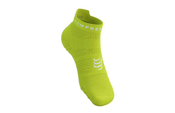 Skarpety Compressport Pro Racing Socks V4.0 Run Low żółte