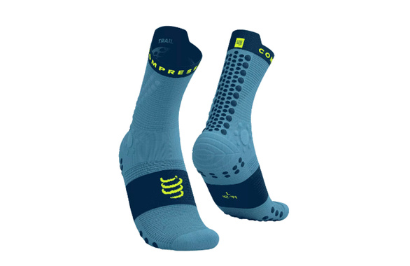 Skarpety Compressport Pro Racing Socks V4.0 Trail niebiesko-granatowe