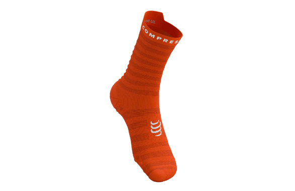 Skarpety Compressport Pro Racing Socks V4.0 Ultralight Run High pomarańczowe