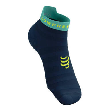 Skarpety Compressport Pro Racing Socks V4.0 Ultralight Run Low niebieskie