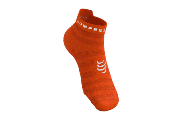 Skarpety Compressport Pro Racing Socks V4.0 Ultralight Run Low pomarańczowe