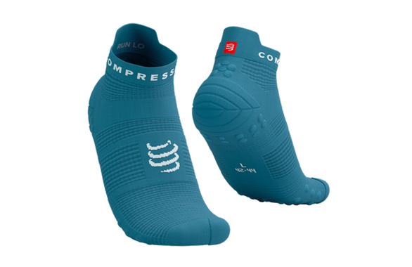 Skarpety Compressport Pro Racing Socks V4 Run Low jasnoniebieskie