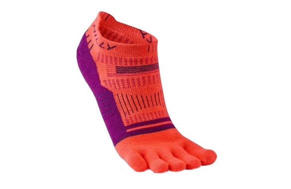 Skarpety Hilly Toe Socklet pomarańczowo-fioletowe