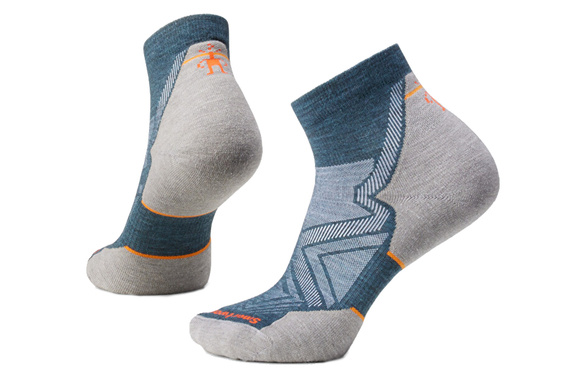 Skarpety Smartwool Run Targeted Cushion Ankle Socks damskie szaro-niebieskie