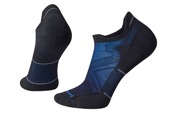 Skarpety Smartwool Run Targeted Cushion Low Ankle Pattern Socks czarno-niebieskie