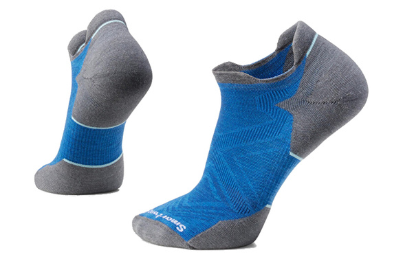 Skarpety Smartwool Run Targeted Cushion Low Ankle Pattern Socks szaro-niebiesko