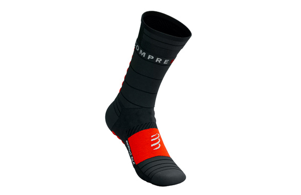 Skarpety zimowe Compressport Pro Racing Socks Winter Run czarne