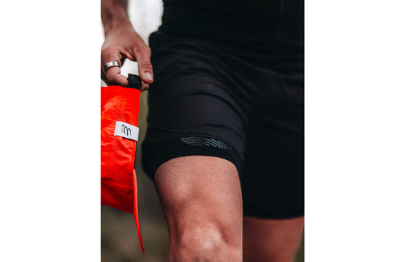 Spodenki Compressport Trail Racing Overshort czarne męskie