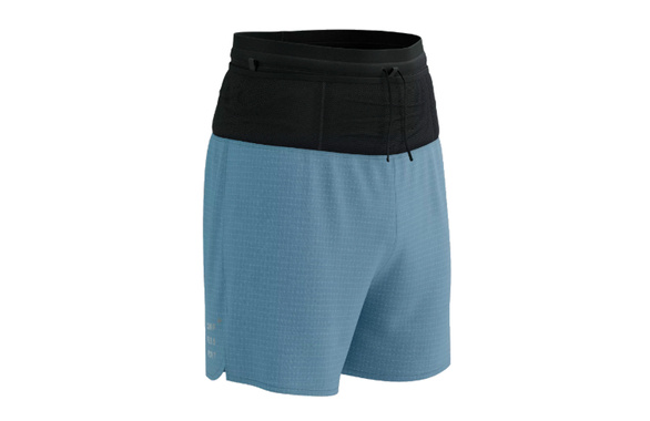 Spodenki Compressport Trail Racing Overshort niebieskie męskie