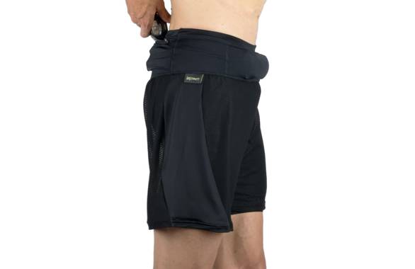 Spodenki Instinct Trail Short 2W1 czarne męskie