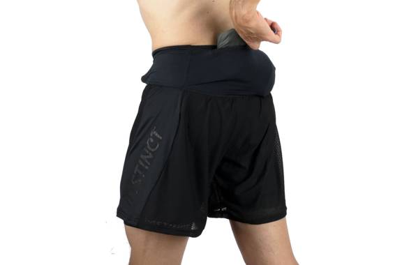 Spodenki Instinct Trail Short 2W1 czarne męskie