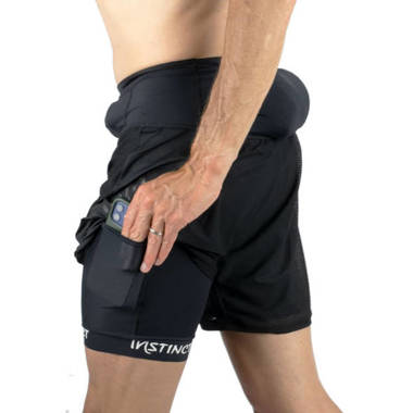 Spodenki Instinct Trail Short 2W1 czarne męskie