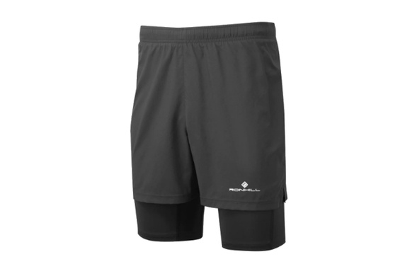 Spodenki Ronhill Core Twin Short czarne męskie SS24