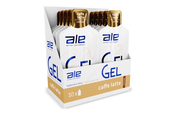 Zestaw żeli ALE GEL 10x55,5 g caffe latte - 10 żeli z kofeiną