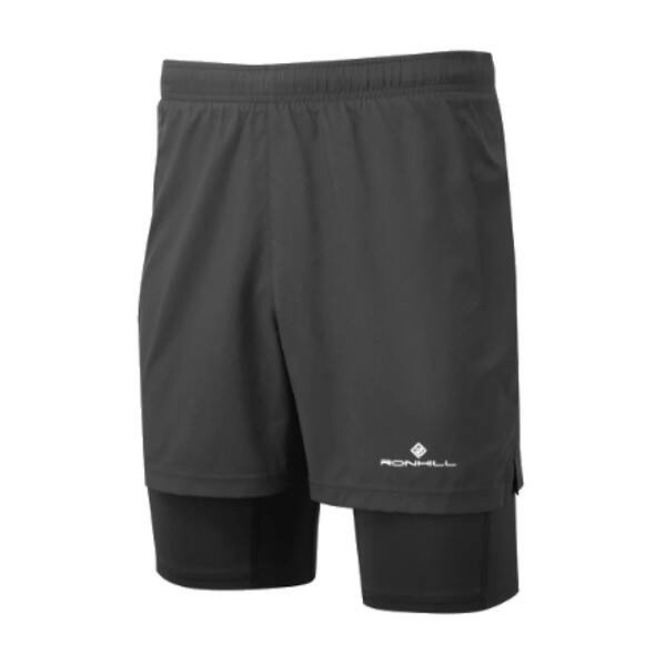 Spodenki Ronhill Core Twin Short czarne męskie