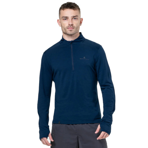 Bluza Ronhill Tech Merino 1/2 Zip granatowa męska 