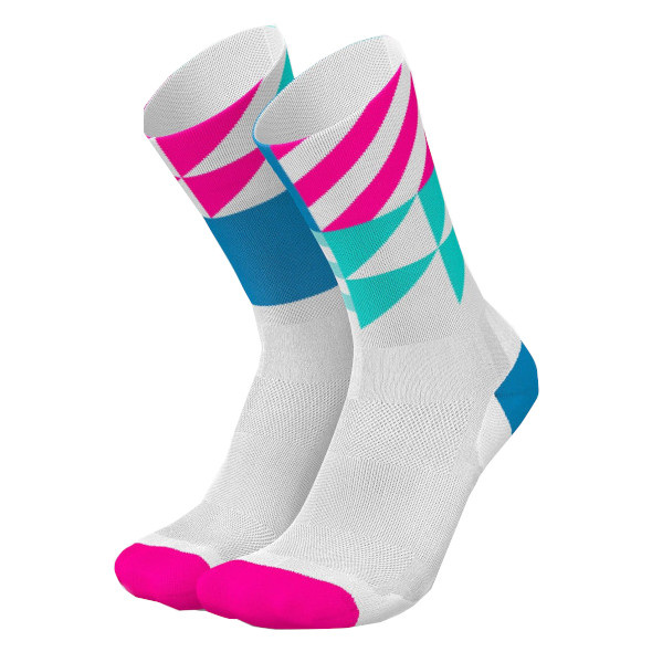 Skarpety Incylence Ultralight Elements White Blue Pink (High Cut) biało-niebiesko-różowe