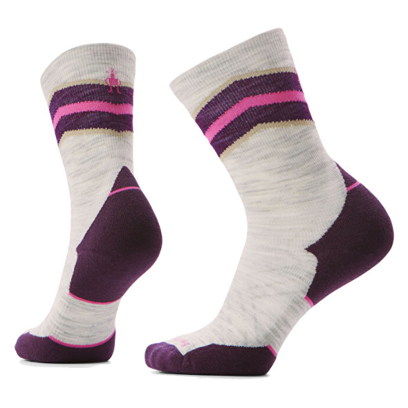 Skarpety Smartwool Run Targeted Cushion Mid Crew Socks damskie jasnoszare