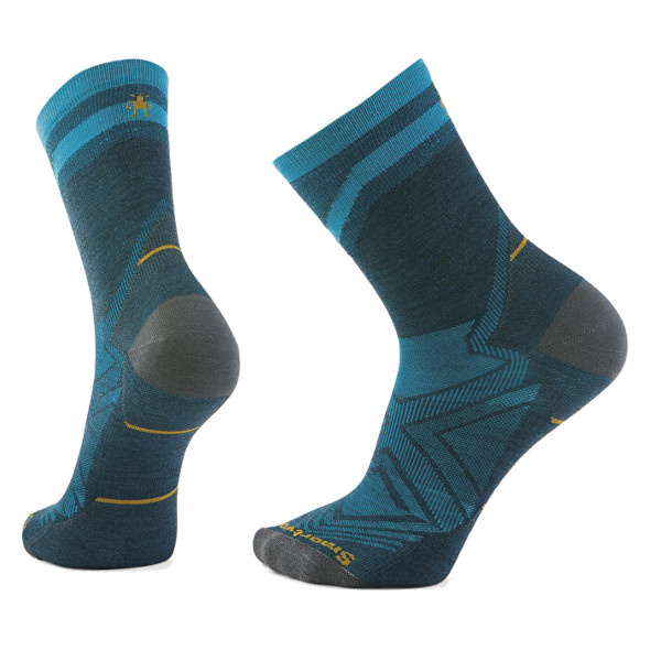 Skarpety Smartwool Run Zero Cushion Mid Crew Socks Twilight Blue niebiesko-szare